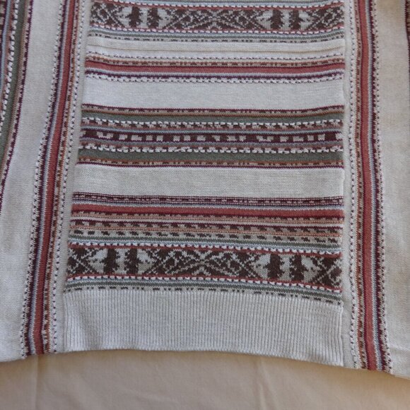 Chaps women's sweater size L, cotton/linen, pull over long sleeves, round neck - Picture 8 of 15